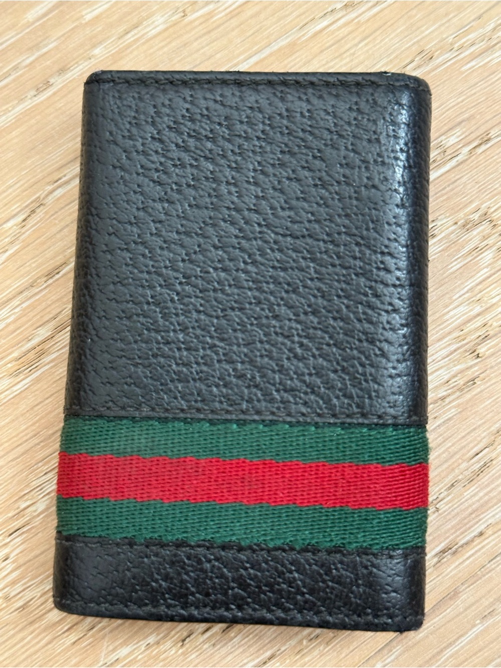 Gucci Black Leather Key & Card Holder with sherry line - Picture 2 of 5